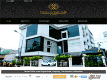 Tablet Screenshot of hotelroyalepark.com